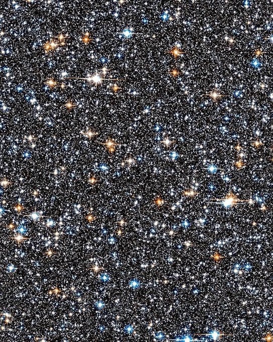 Star field with possible life