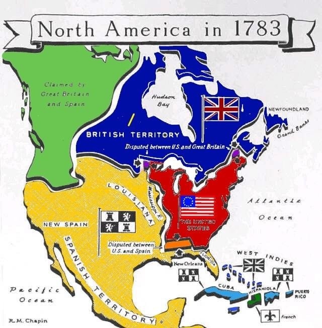 R.M. Chapin North America map 1783