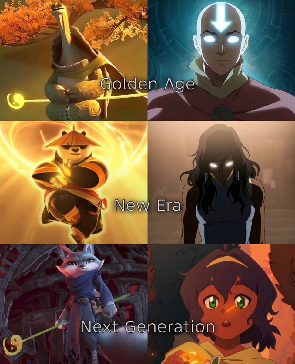 Golden Age to Next Generation animated characters