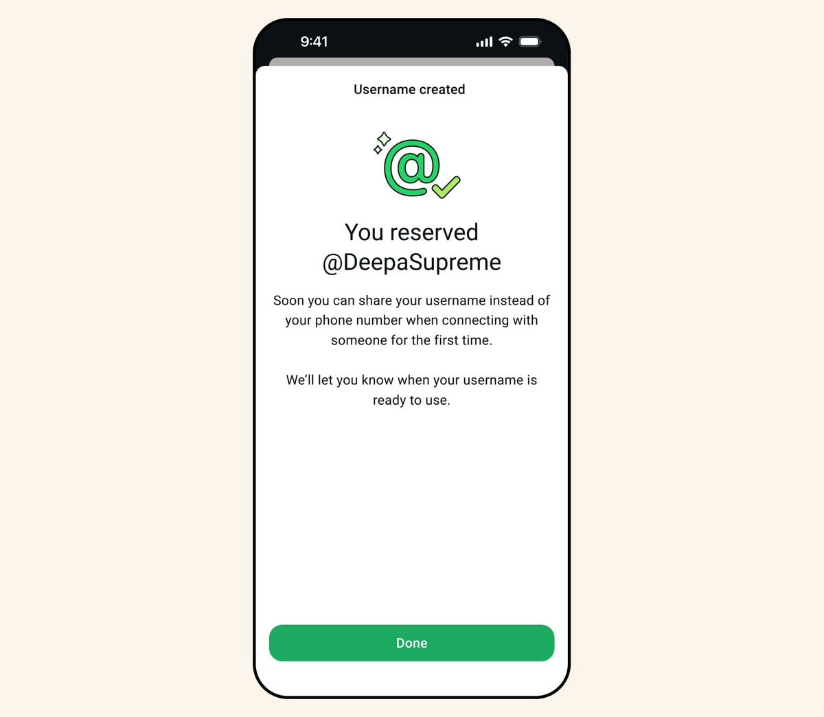 WhatsApp usernames coming soon (photo 2 of 2)