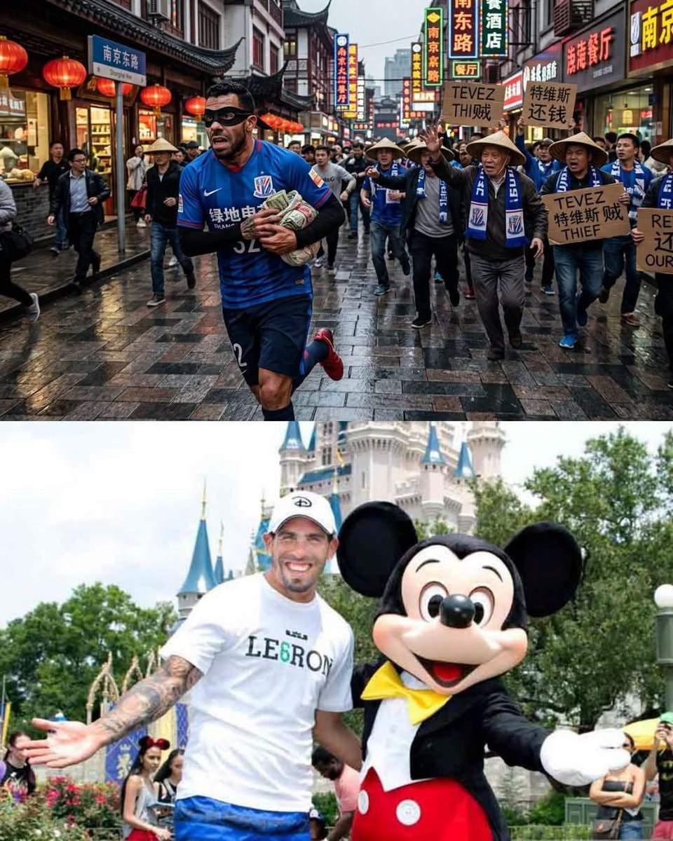 Carlos Tevez Shanghai Shenhua Disneyland