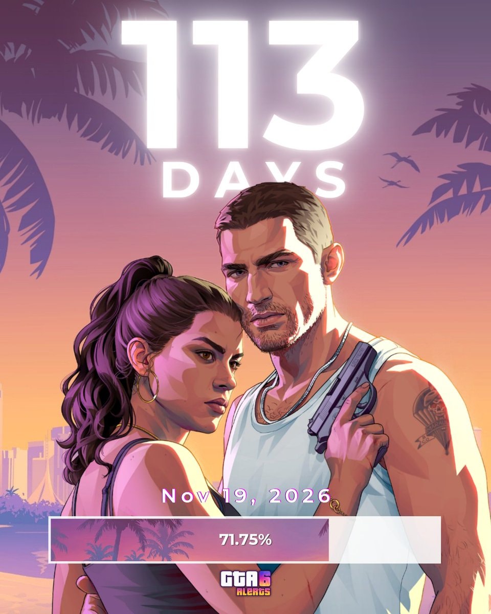 GTA 6 countdown 113 days GTA 6 countdown 113 days