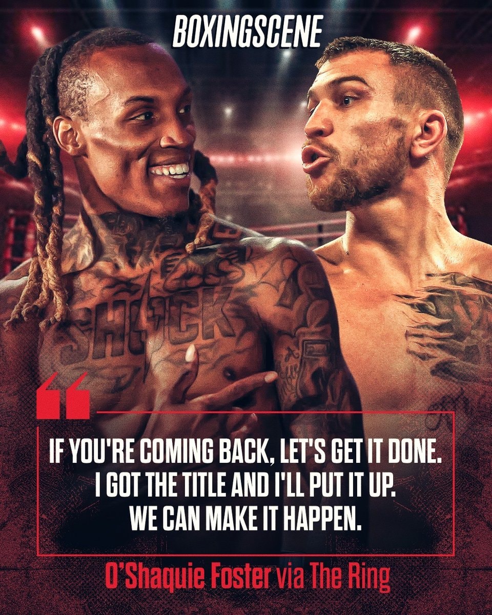 O'Shaquie Foster Lomachenko boxing challenge
