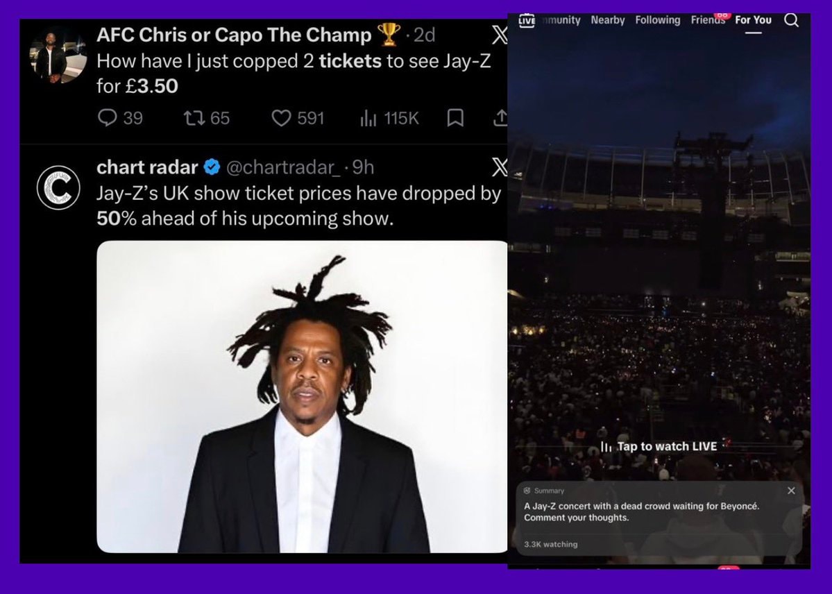 Jay-Z concert ticket prices drop 95%