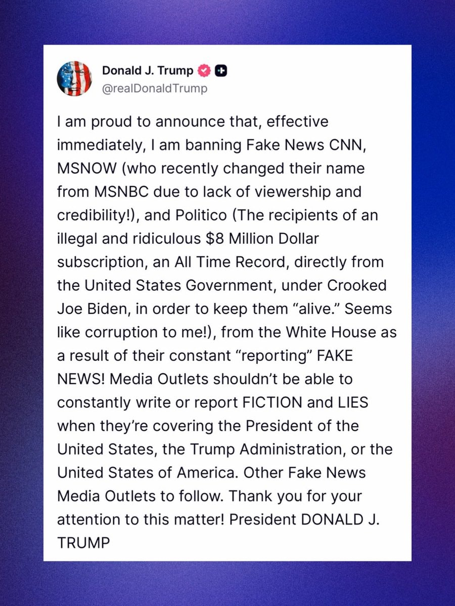 Donald Trump White House media ban (photo 2 of 2)