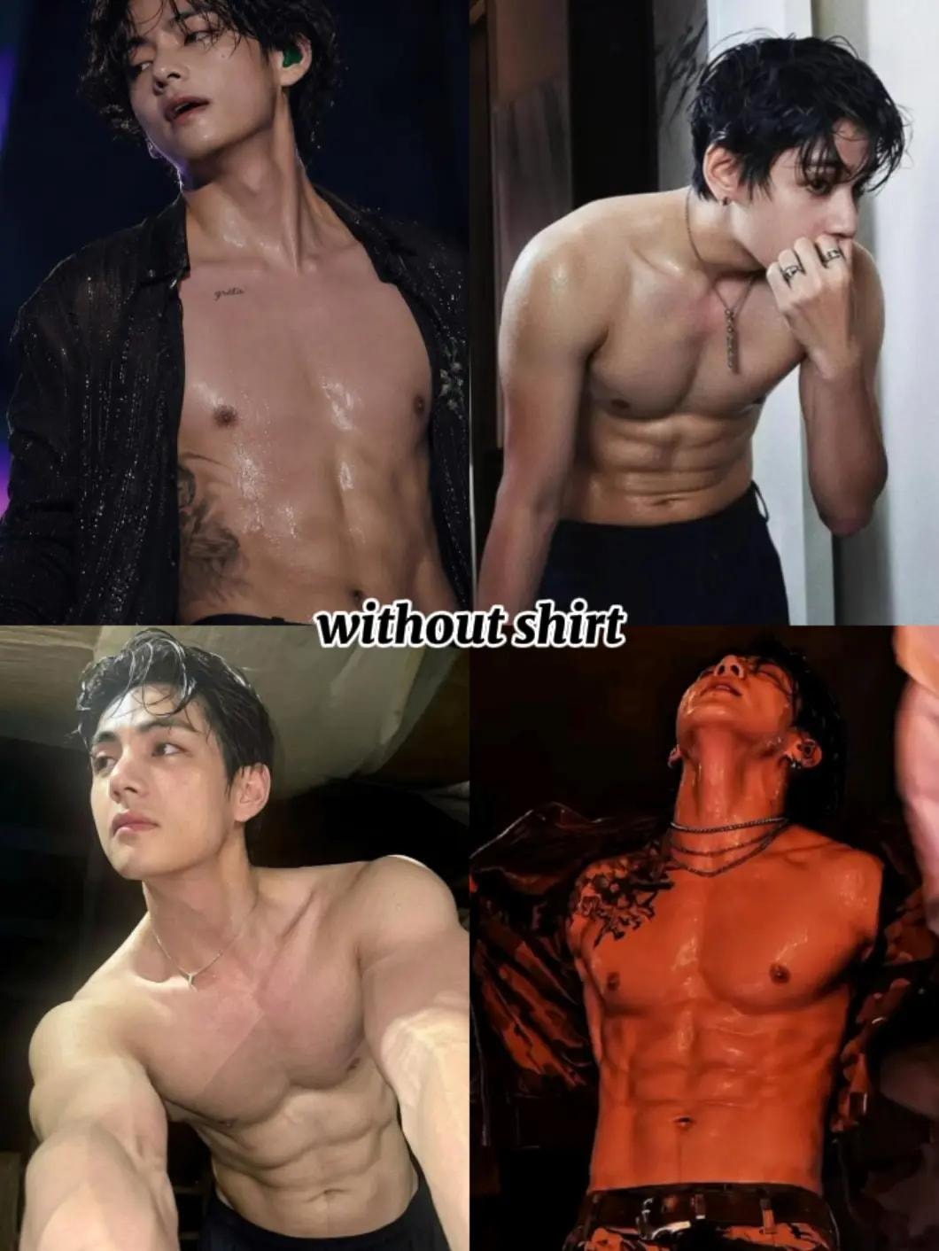Taehyung four photo collage (photo 2 of 2)