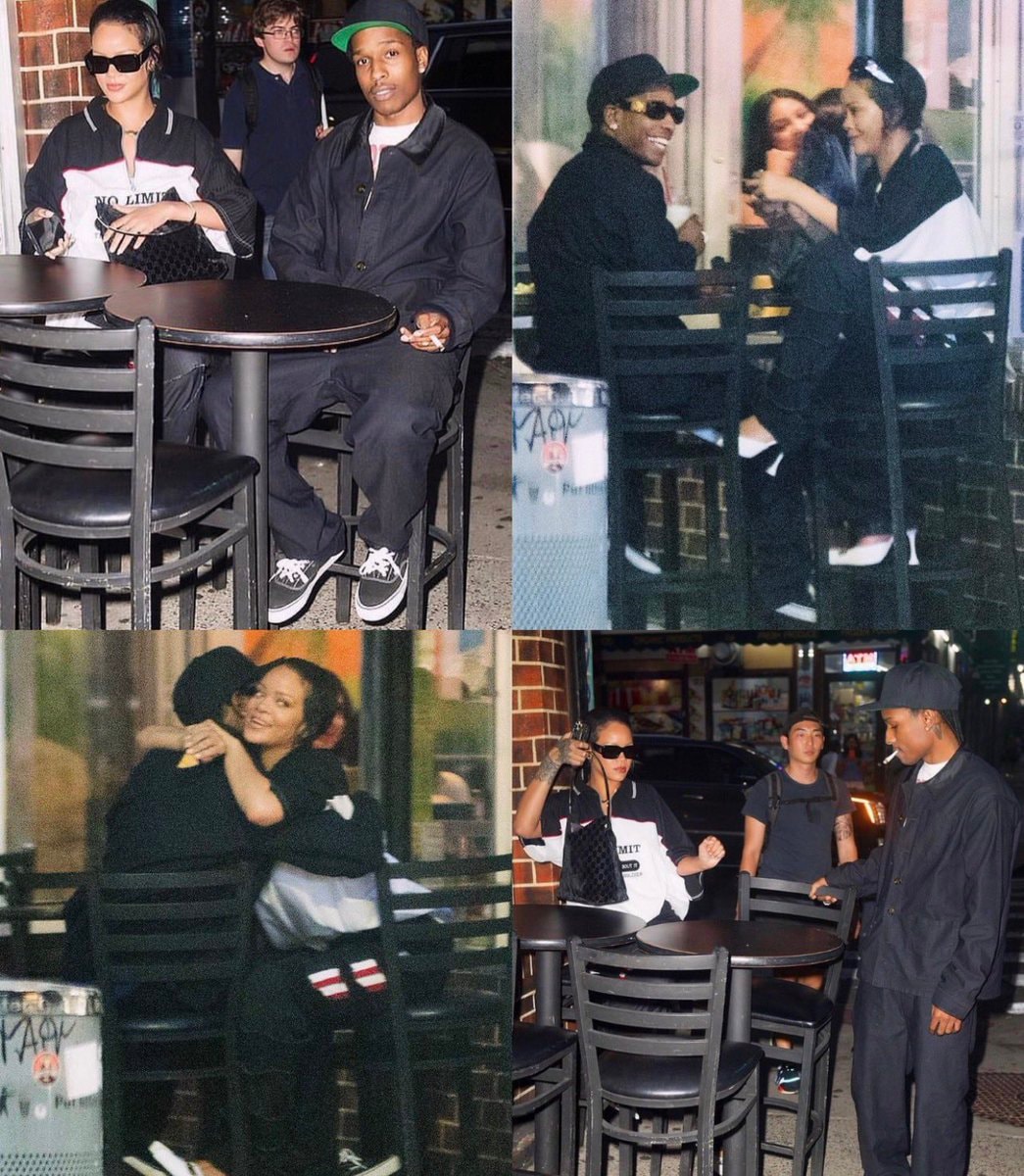Rihanna and A$AP Rocky as babies