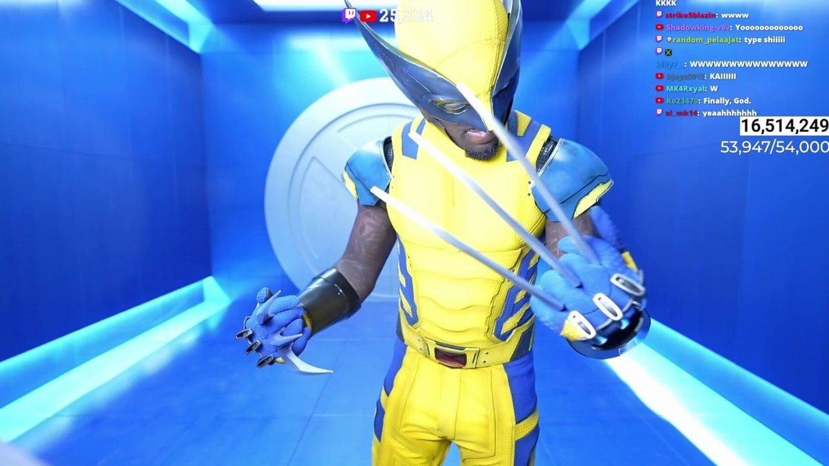Kai Cenat Wolverine Costume