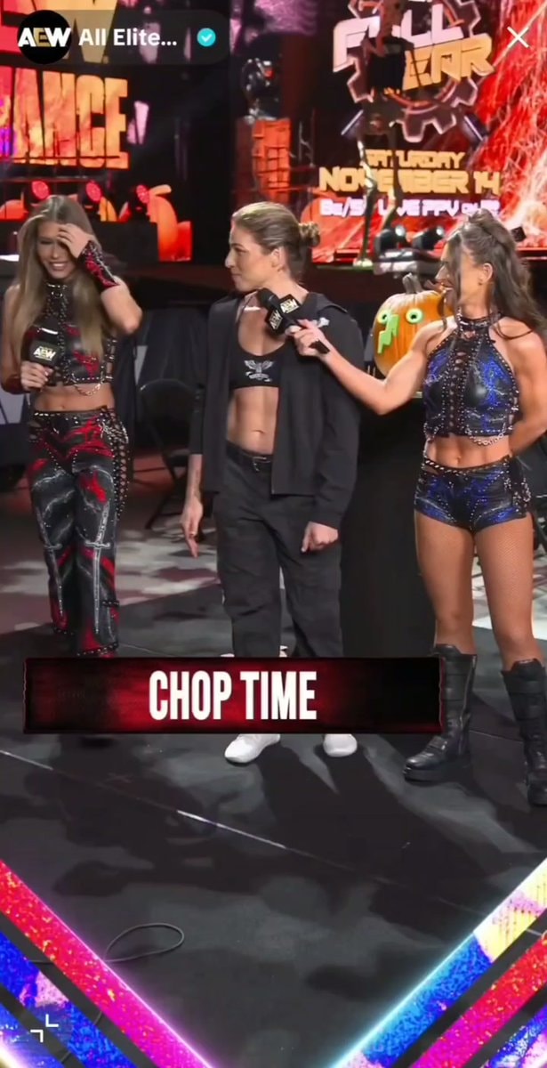 Marina Shafir chop on AEW Advance