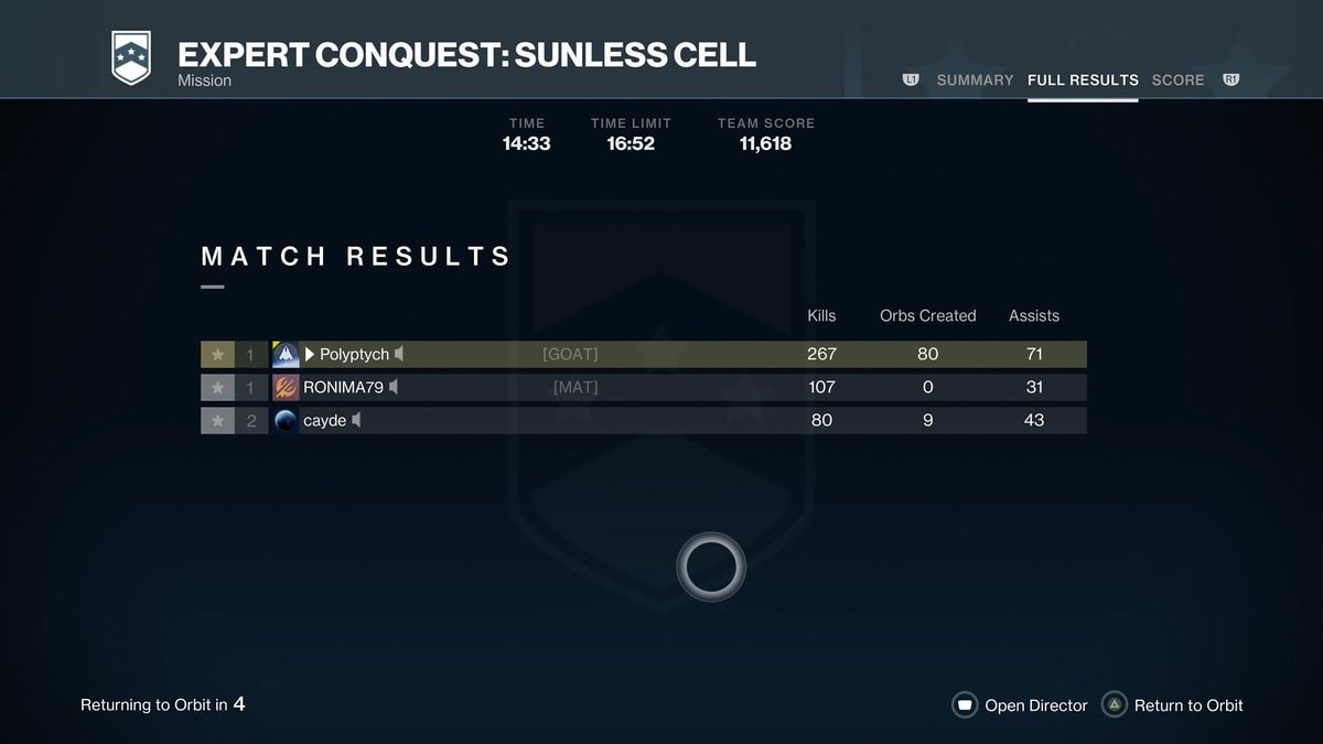 Destiny 2 Expert Conquest Sunless Cell (photo 2 of 2)