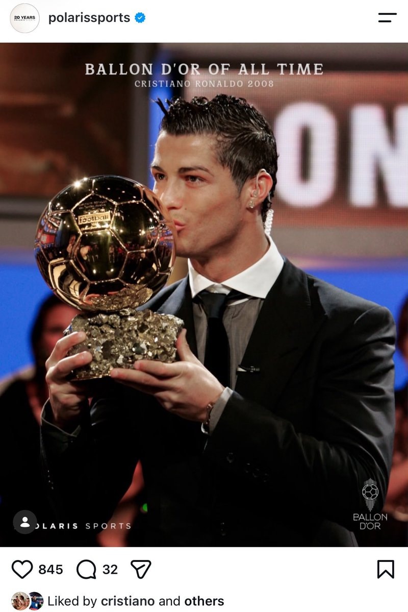 Cristiano Ronaldo Ballon d'Or GOAT (photo 3 of 3)
