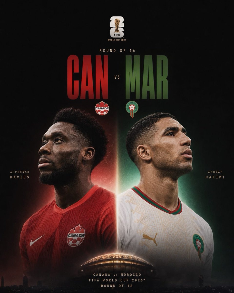 Canada vs Morocco World Cup 2026 Round of 16