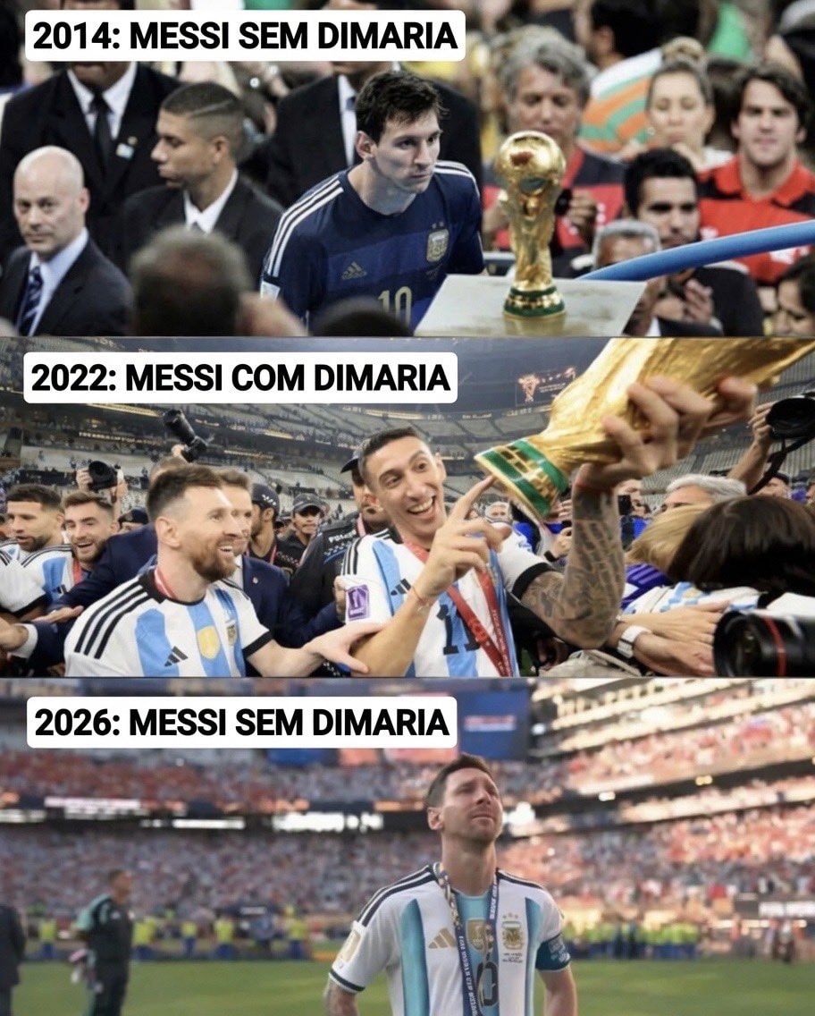 Messi meme 2014 2022 2026 World Cup Di María