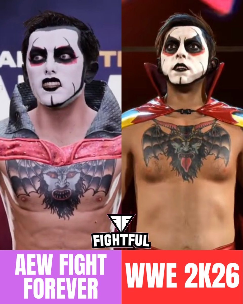 Danhausen in AEW Fight Forever and WWE 2K26