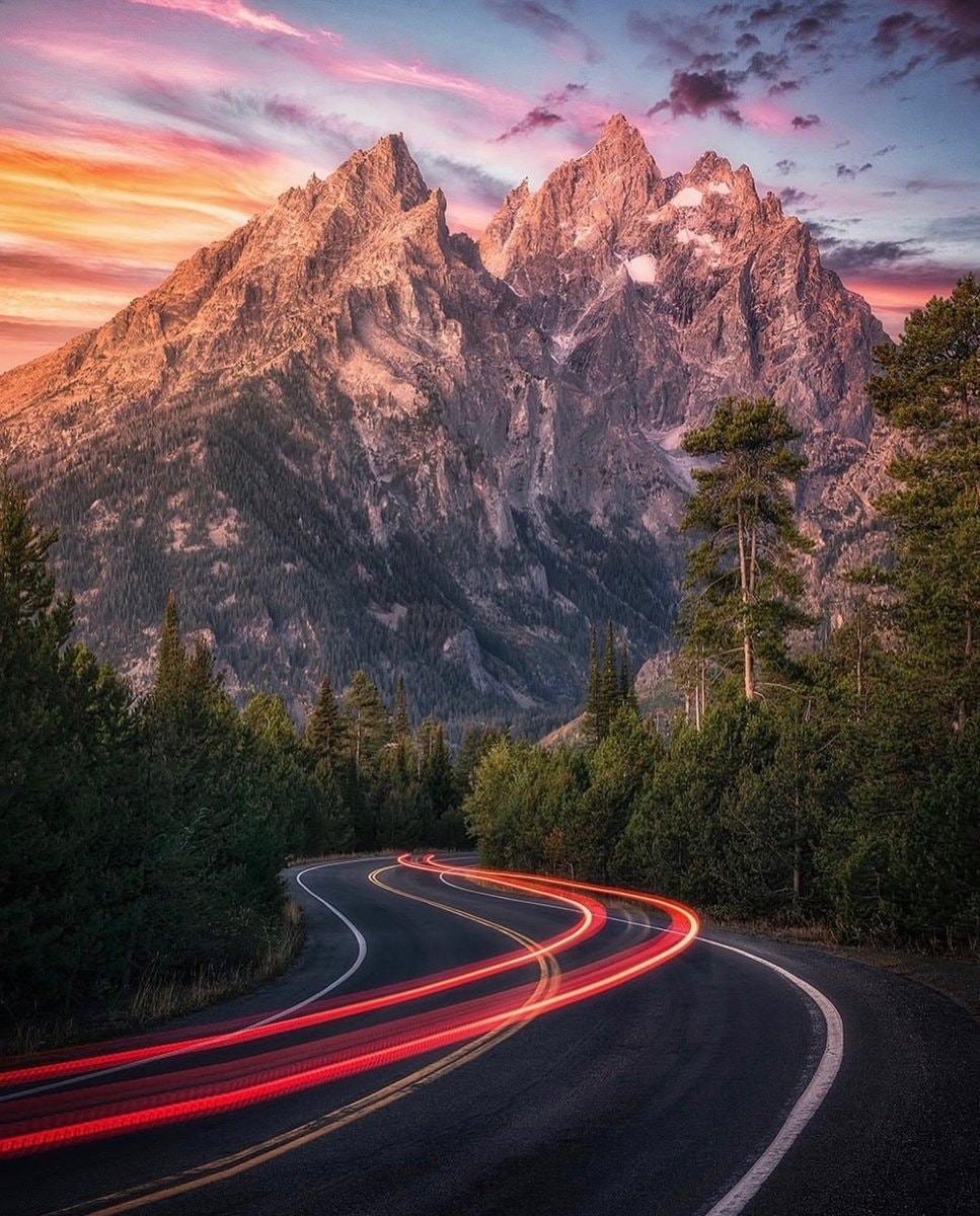 Grand Teton Wyoming sunset (photo 4 of 4)