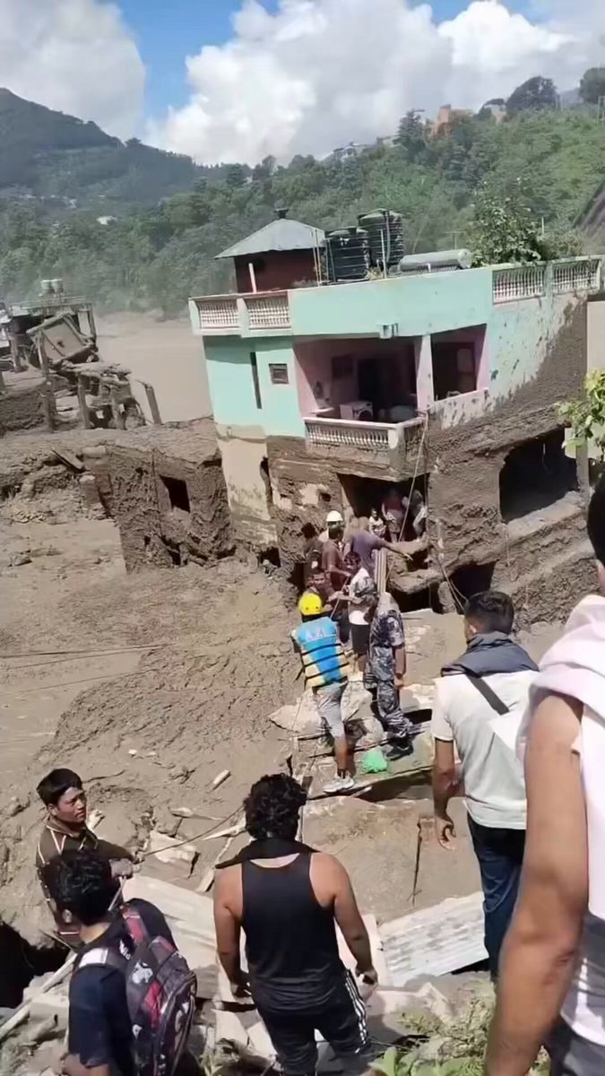 Nepal flood rescue green house