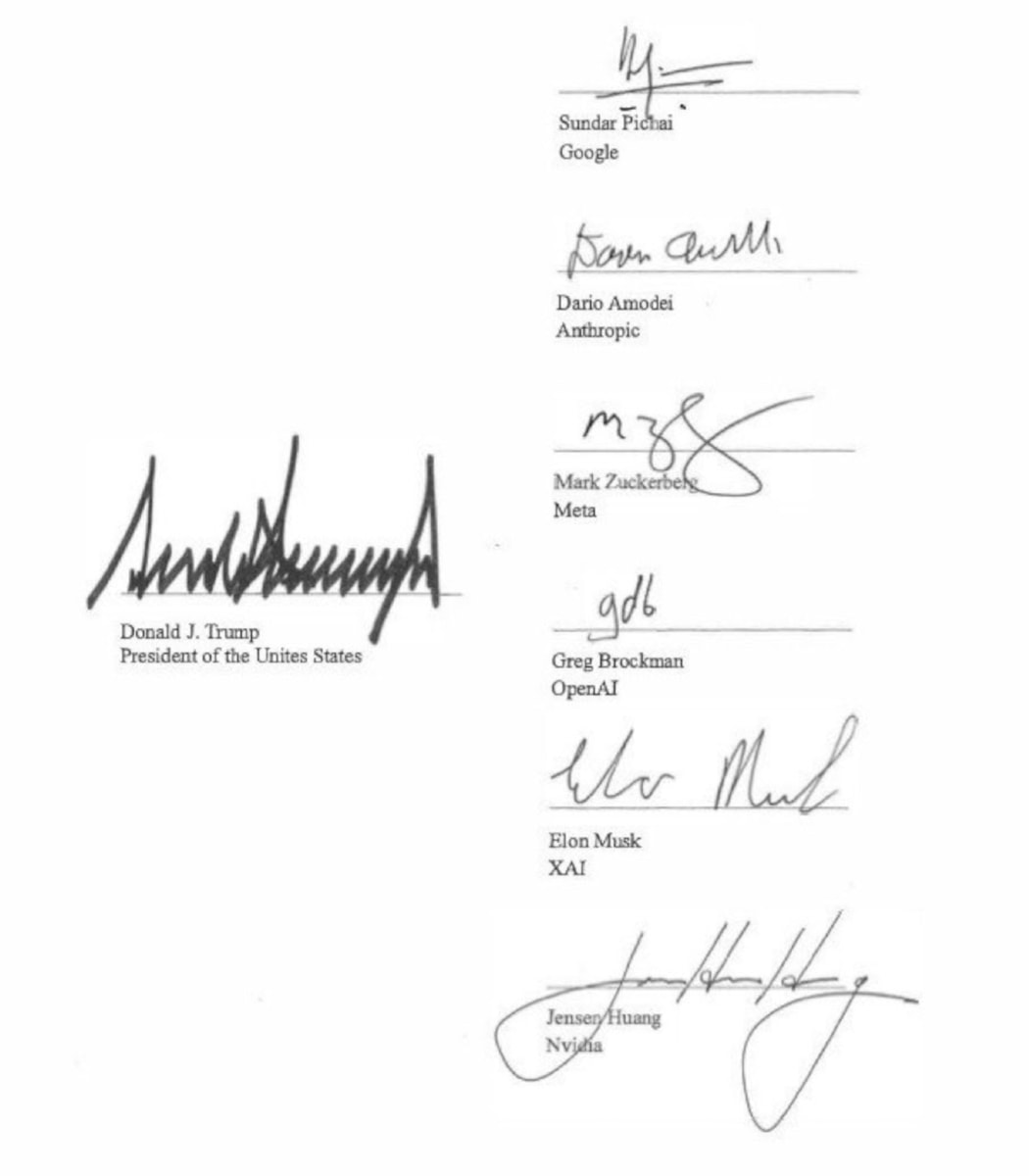 Donald Trump US Super Intelligence pact error (photo 2 of 2)
