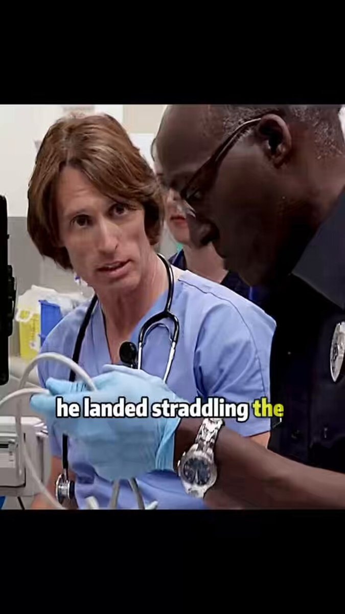 Jay impaled by shovel handle after roof fall