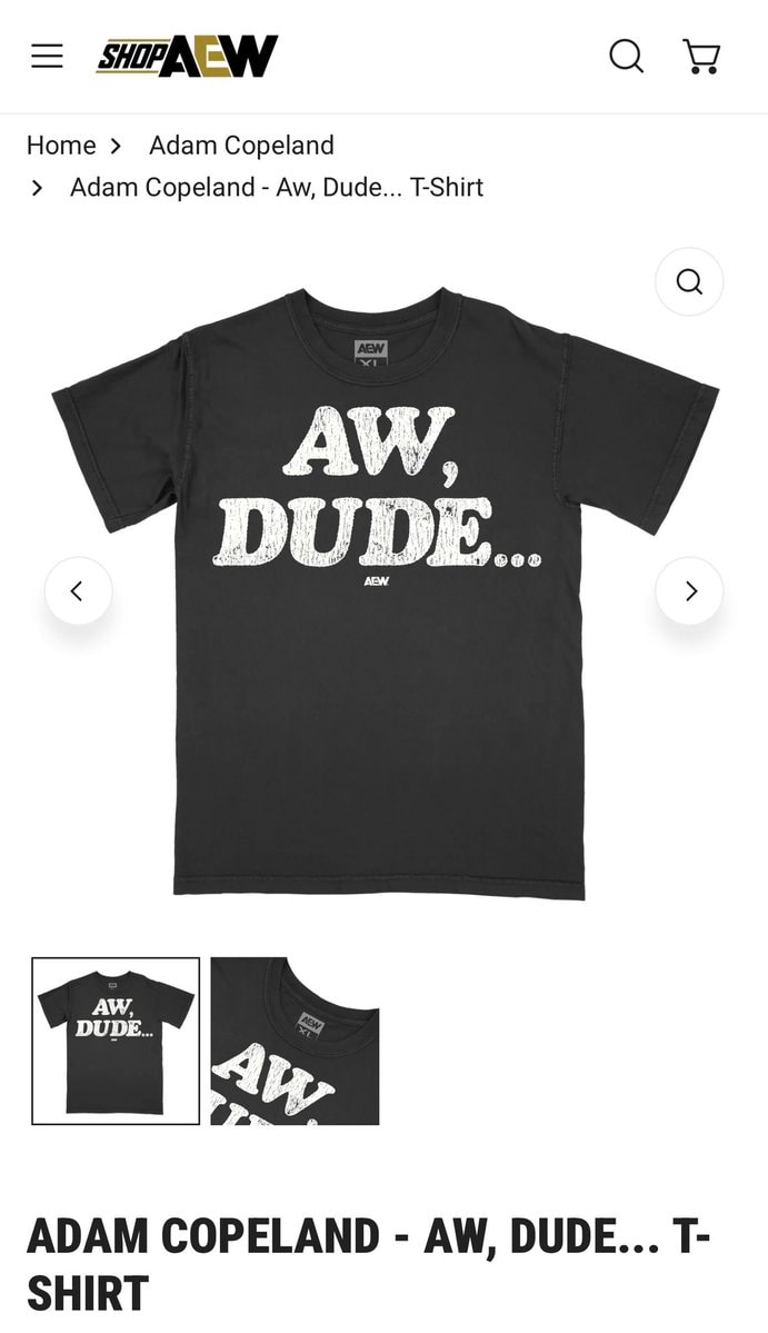 AEW Aw, Dude shirt