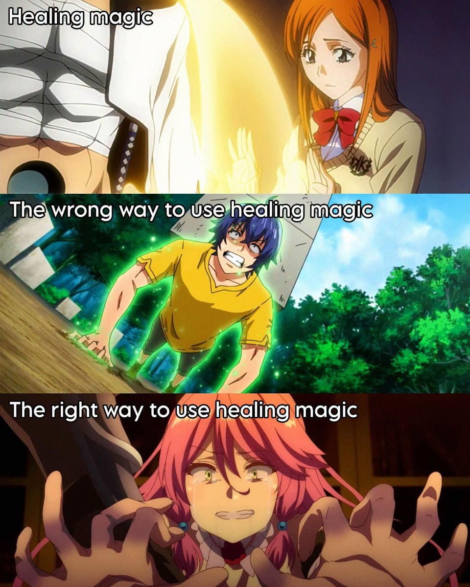 Healing magic wrong way vs right way