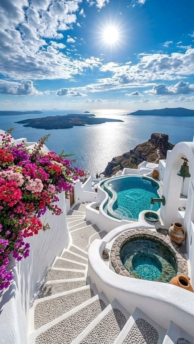 Santorini Greece island views
