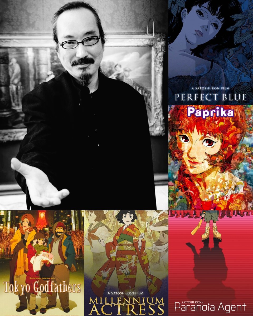 Satoshi Kon film collage