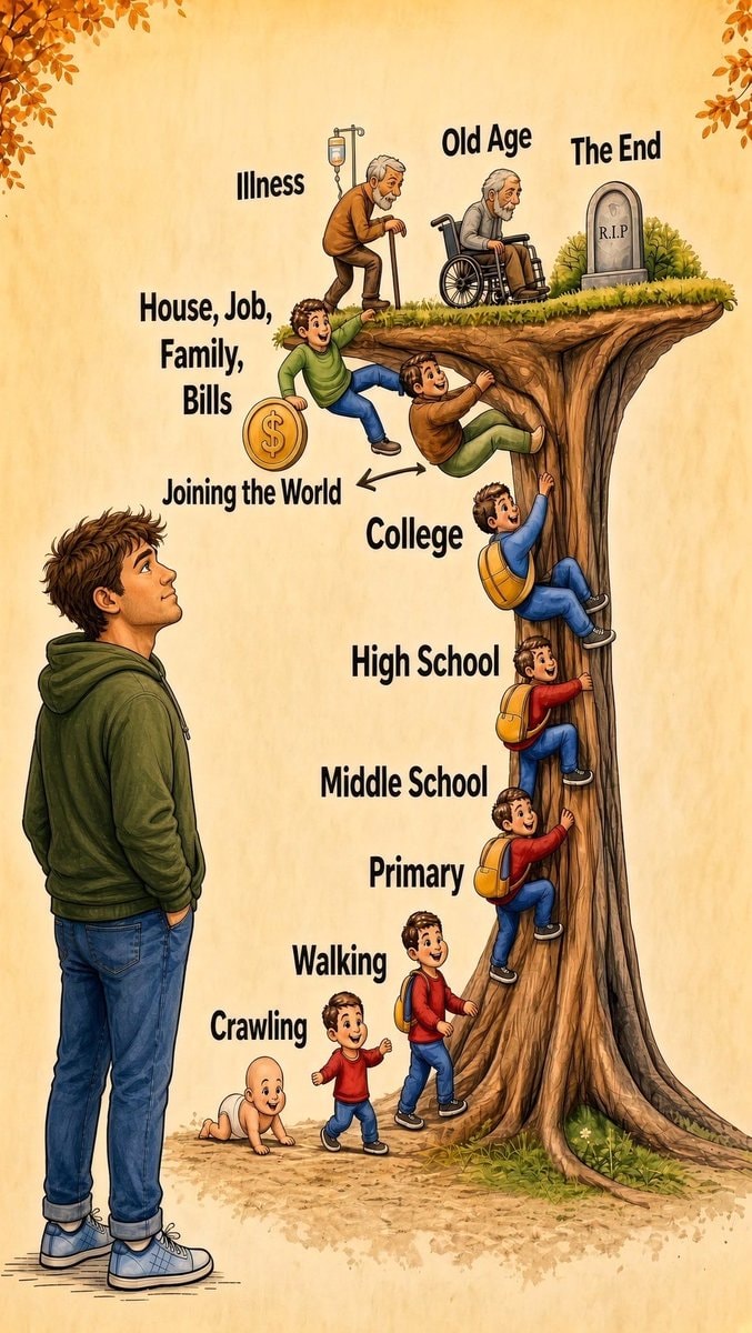 stages of life as a tree