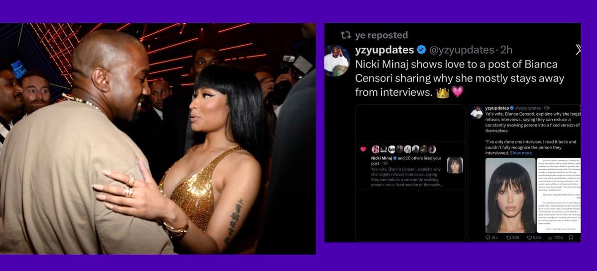 Kanye West Nicki Minaj Bianca Censori