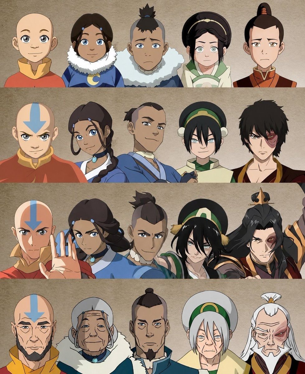 Avatar characters grown Avatar characters grown