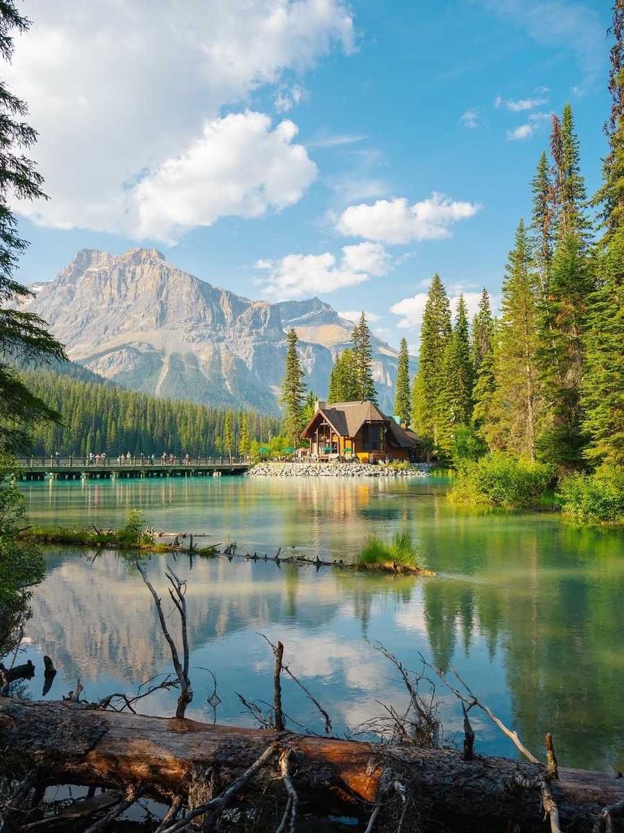 Alberta bench and turquoise lake (photo 2 of 2)