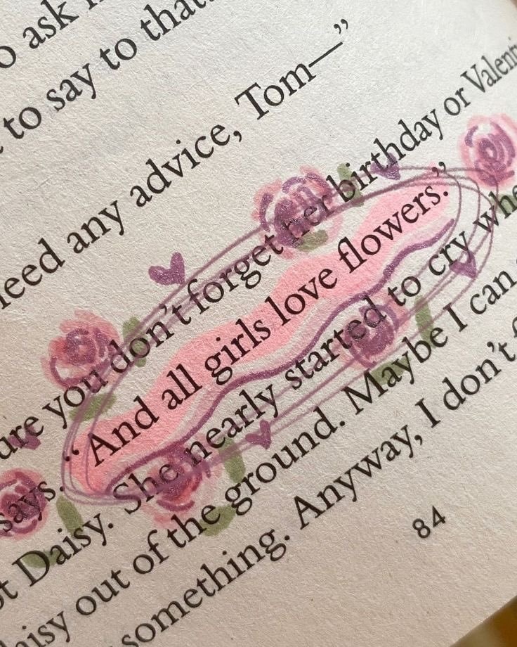 flowers quote text