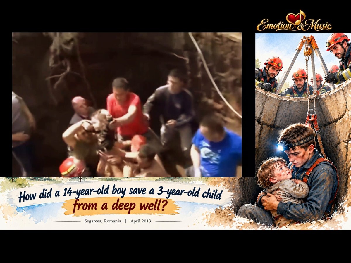 14 year old boy saves 3 year old well Romania