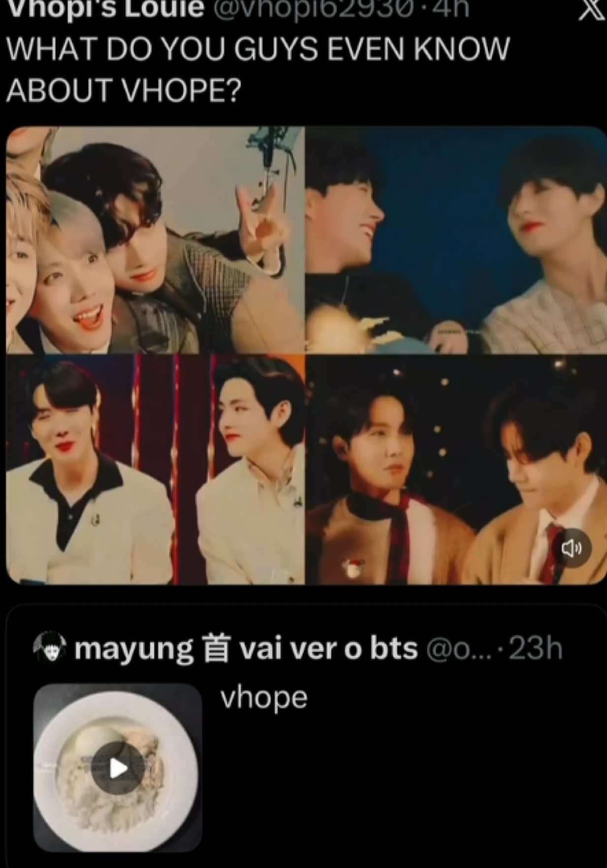 Vhope BTS collage