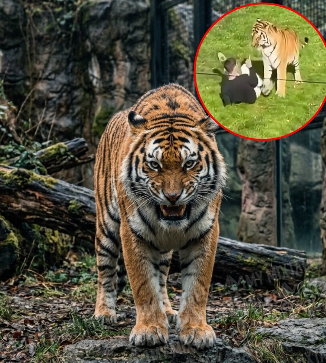 Tiger at Yorkshire zoo after fatal enclosure incident Tiger at Yorkshire zoo after fatal enclosure incident