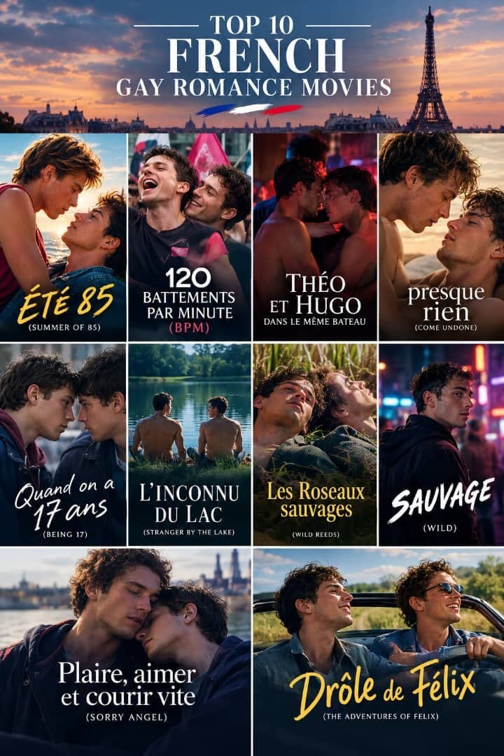 Top 10 French gay romance movies