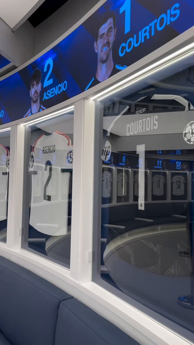 Real Madrid locker room ASENICO COURTOIS