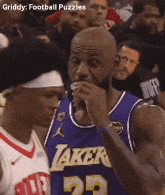 LeBron James Lakers mouthguard GIF