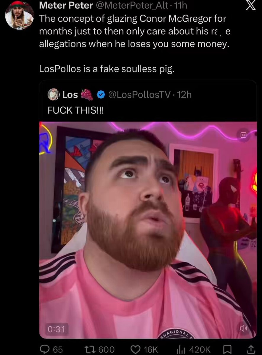 Los Pollos TV Conor McGregor reaction