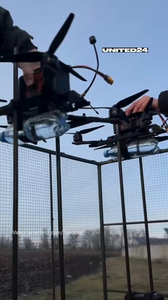 Ukraine robotic FPV drone launcher