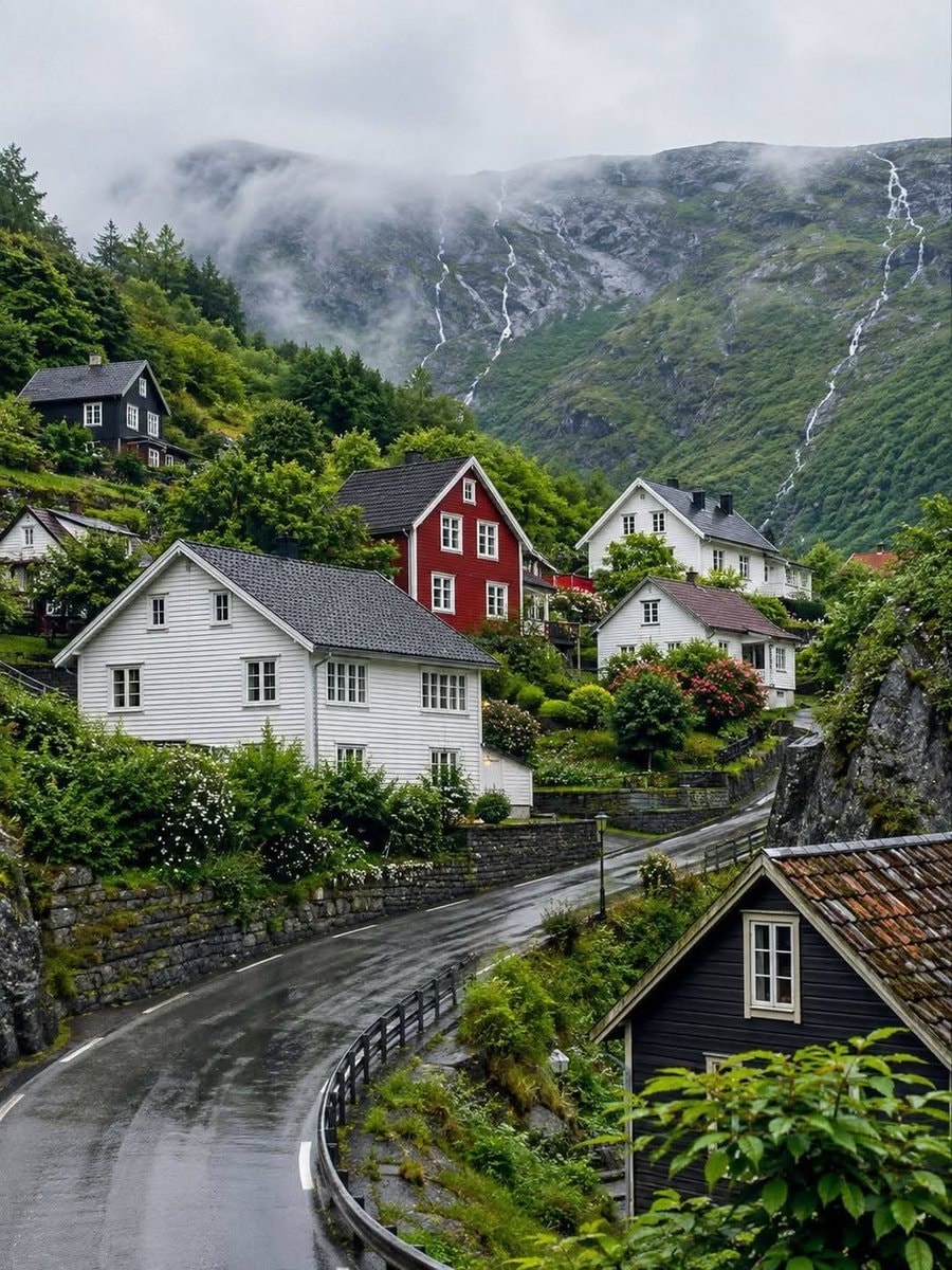 Scenic Norway village