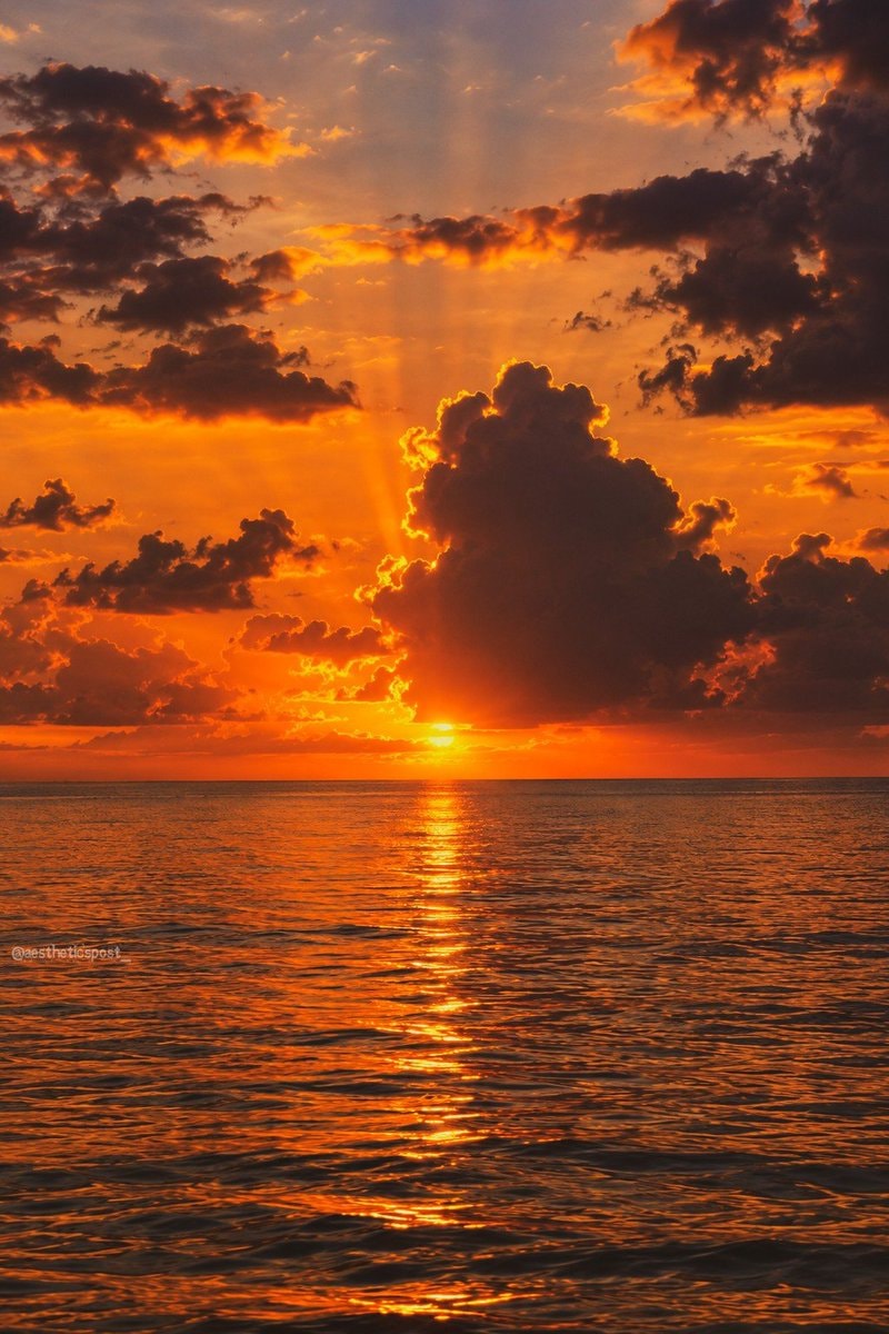 sunset over the ocean
