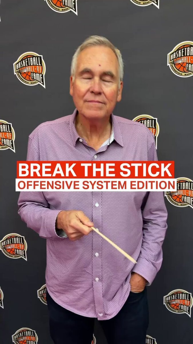 Mike D'Antoni breaks the stick