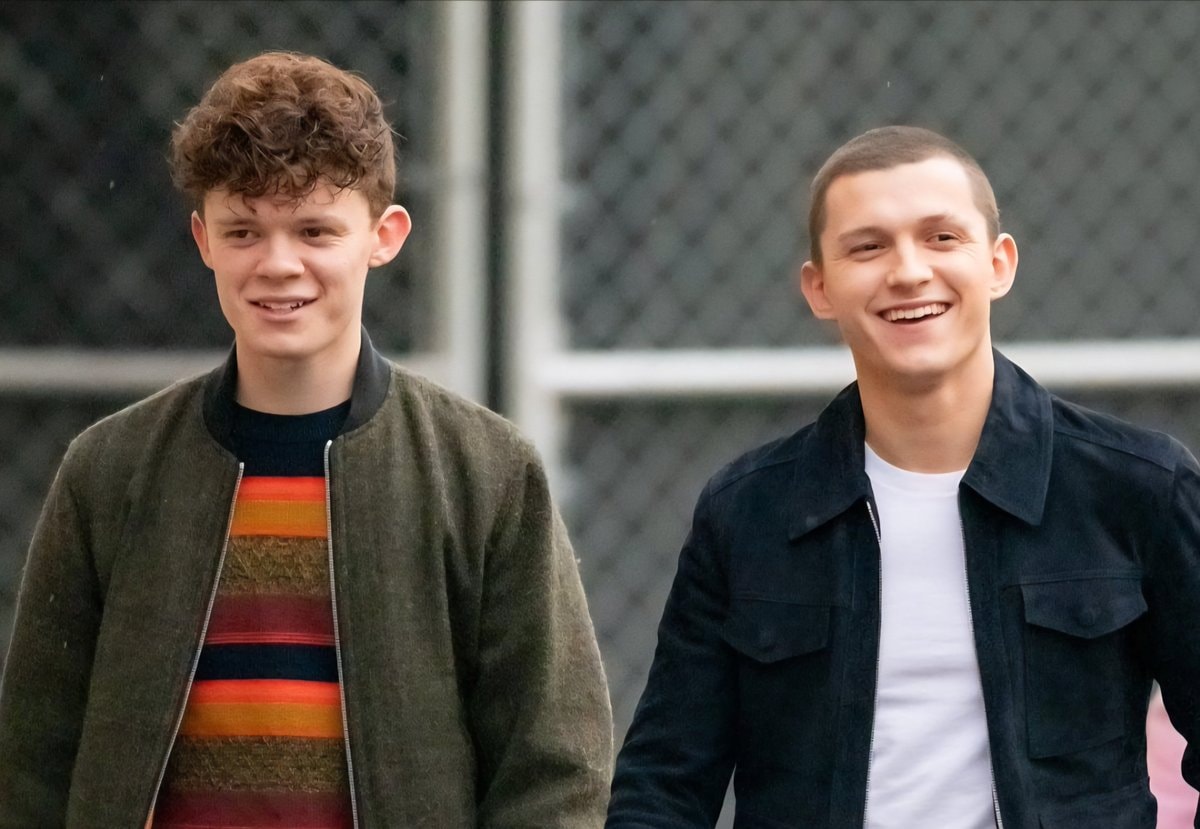 Tom Holland buzz cut vs long hair