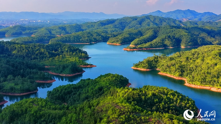Shibikeng Reservoir in Huichang, Jiangxi
