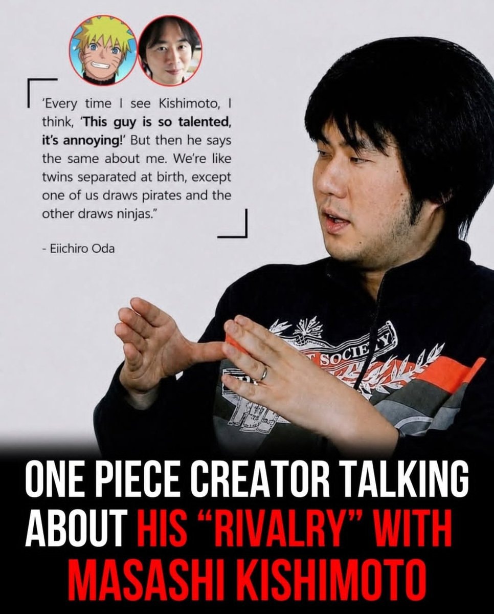 Eiichiro Oda on Kishimoto rivalry