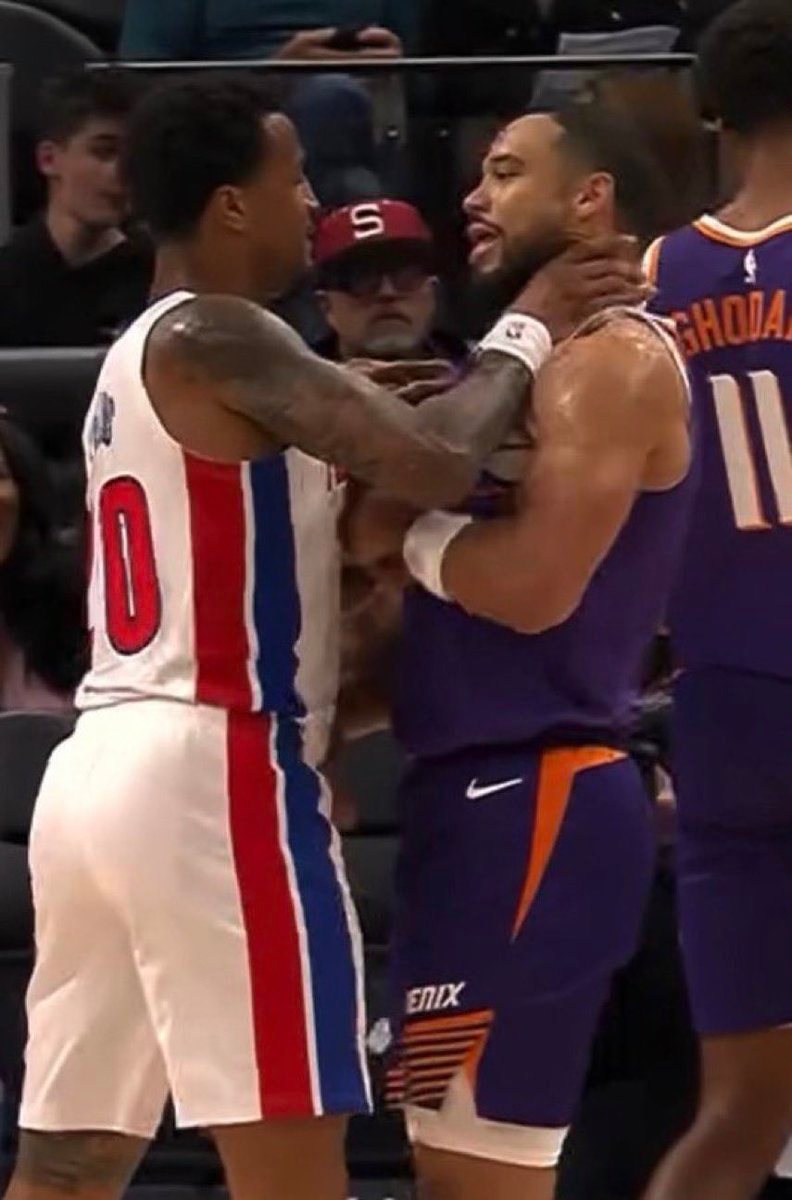NBA players confrontation