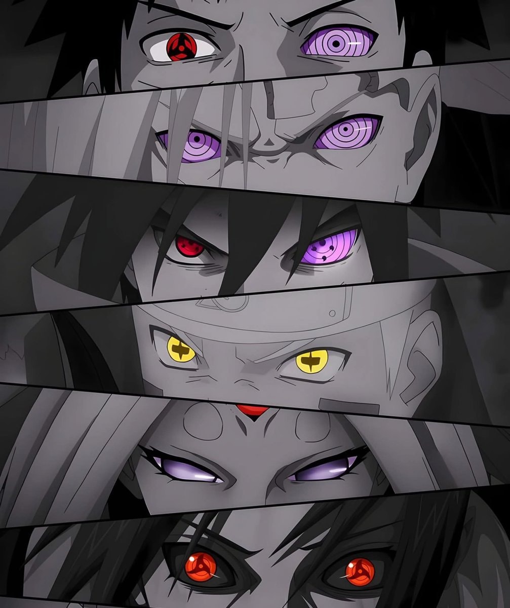 Naruto eye designs collage Naruto eye designs collage