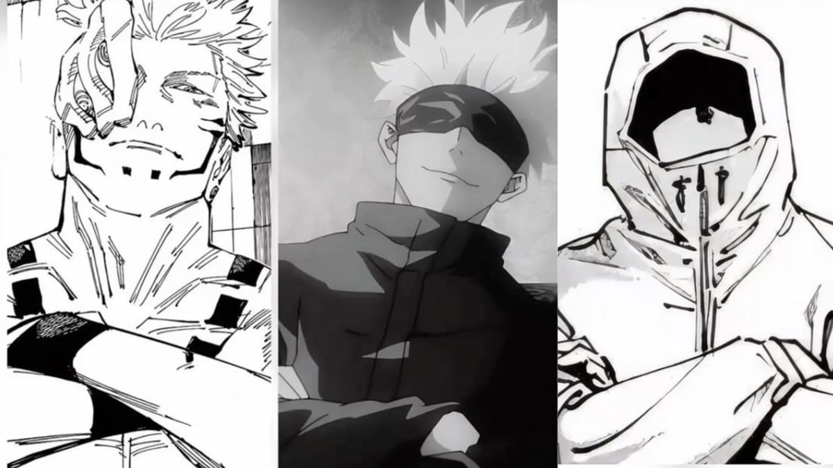 manga characters serious pose