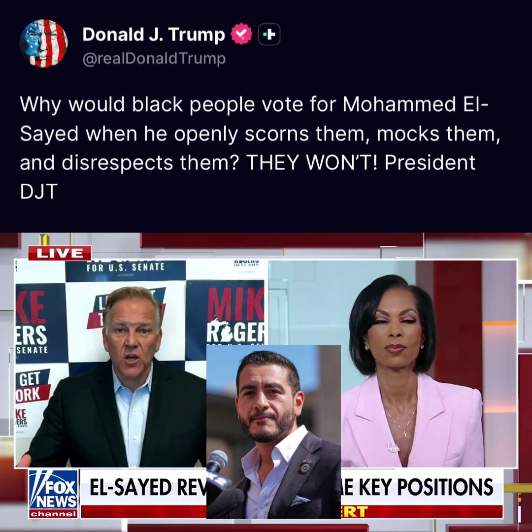 Trump urges Michigan voters against El-Sayed