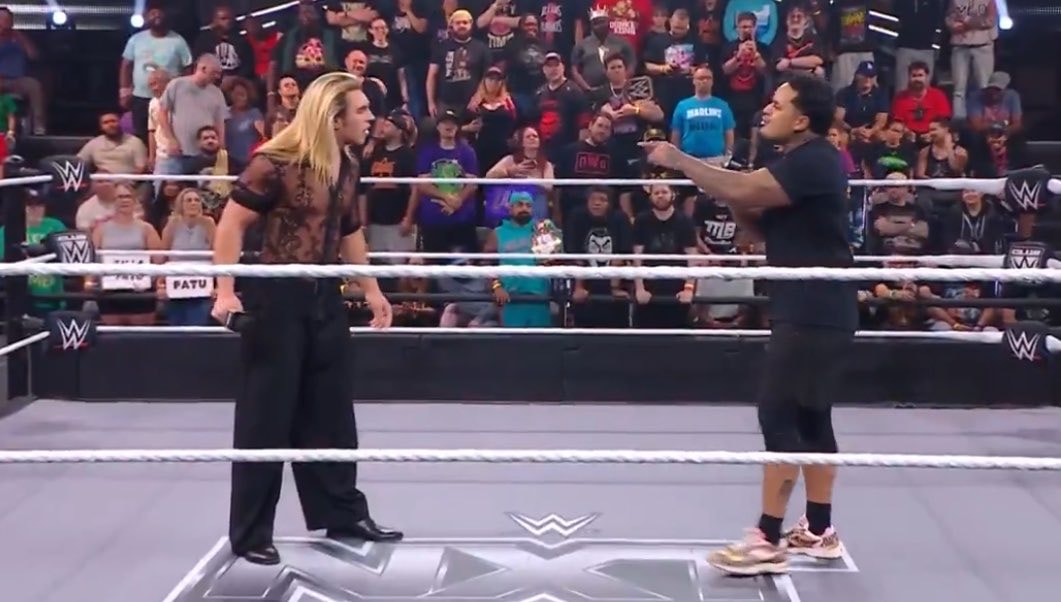 Zilla Fatu and Gangrel Jr NXT moment Zilla Fatu and Gangrel Jr NXT moment